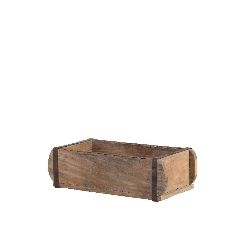 Caja de madera rectangular