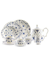 Cargar imagen en el visor de la galería, Juego de vajilla de 45 piezas, Finlandia Blue Queen’s by Churchill