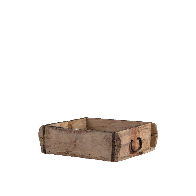 Caja de madera cuadrada