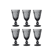 Cargar imagen en el visor de la galería, Set 6 copas gris Lyonnais
